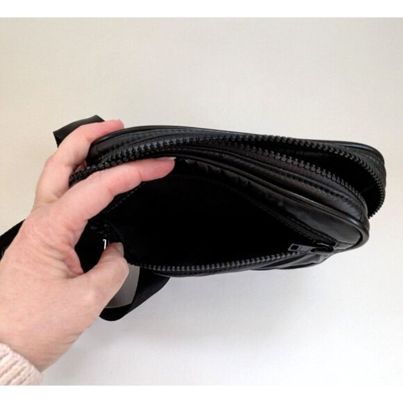 Citi Collective Gallery Fanny Pack Crossbody Bag Black Puffer Style No Tassel - Picture 7 of 11